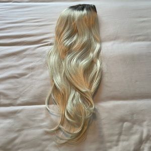 Spirit Halloween, long blonde wig with dark roots, new in package, never worn.